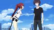 Kazuko and Yamato talking (Anime)
