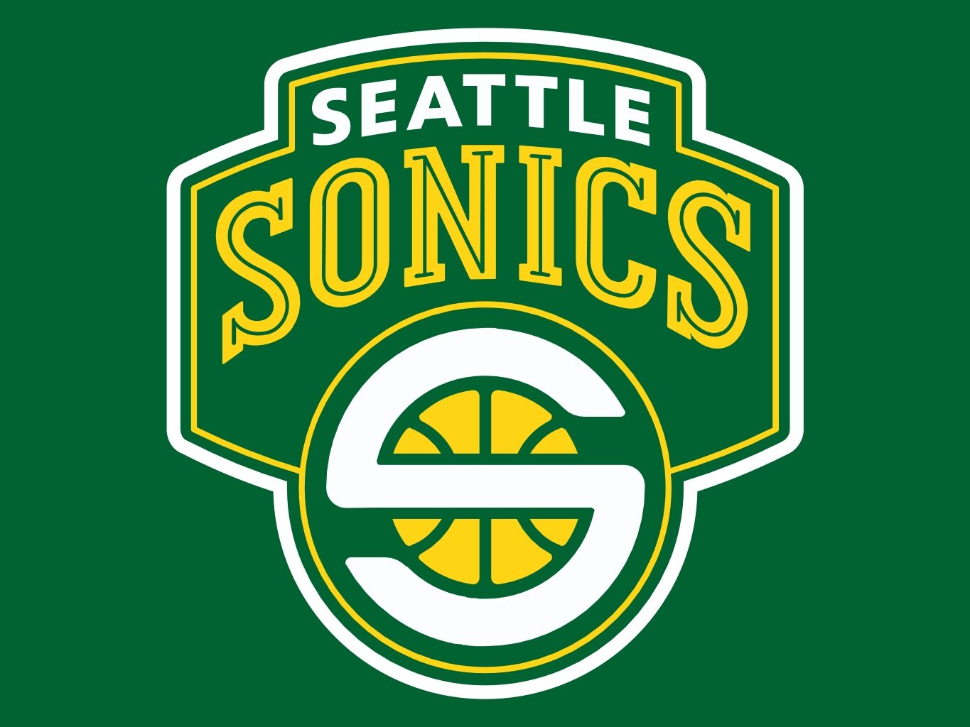 Seattle sports 4 teams Seahawks Mariners Sounders and Sonics logo