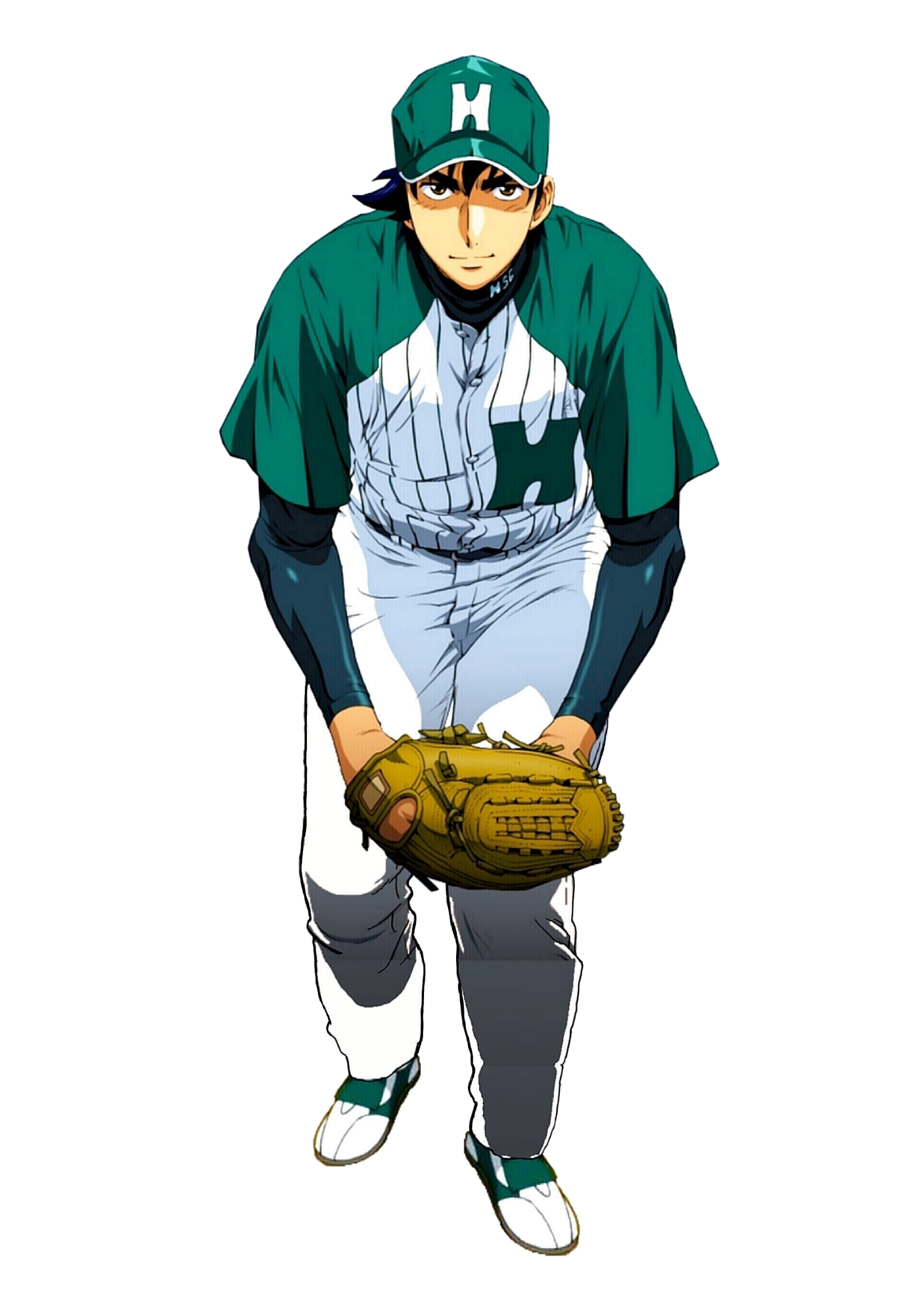 Render Major Goro, baseball player anime character png