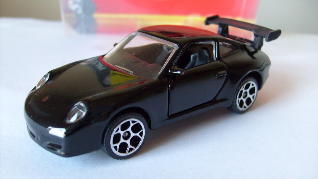 Majorette Porsche 911 GT3 Black - Wheel D5S - 1:59 (3) no Package