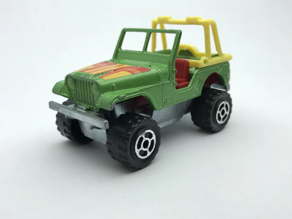 MAJORETTE 1/65 Rail Route jeep No.7 MAJORETTE N. 7 Rail Route Jeep