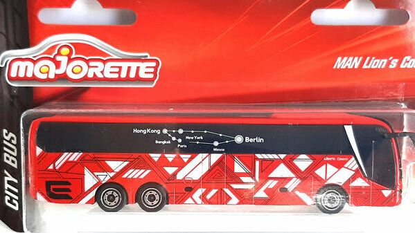 Majorette - Bus en métal PSG Man Lion's Coach - La Grande Récré
