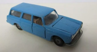 Miniature Majorette Peugeot 404 Break | Rail Route Voiture Bleue | Occasion Bon état