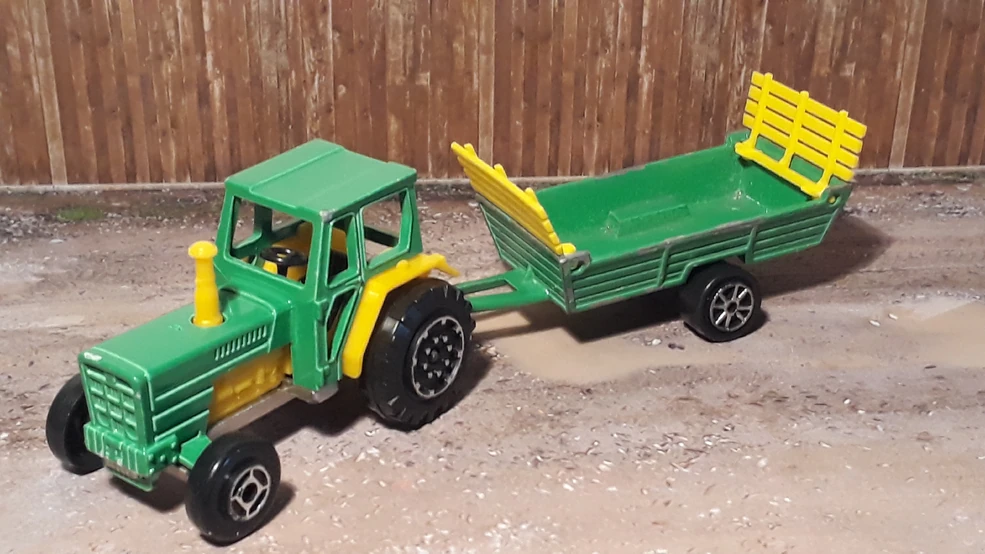 Tracteur Majorette France Ford, Réf 253, Miniature Ancienne