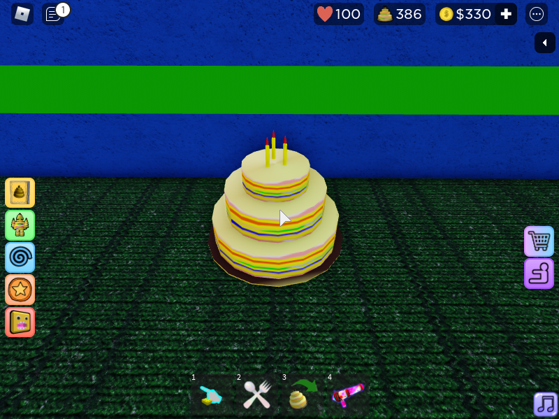 the old make a cake game 😓 : r/bloxymemes