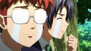 Kengo and Takeru Ooyama spying on the girls during physical exams (Episode 2)