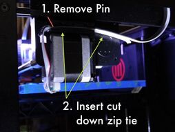 Gantry ribbon strain relief