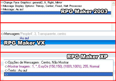 Mostrar Mensagem, RPG Maker Wiki