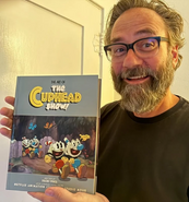 Wasson with the Cuphead Show! art book