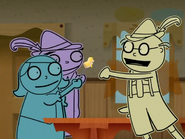 Swiss Helga with Mr. Gumpit and Mr. Milk