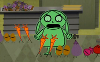 The vegetable fiends singing Eat Vegetables With Every Meal.