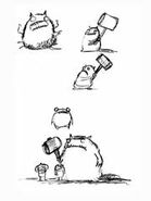 Crush fiend early sketches