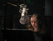 Amy recording voices at Nickelodeon