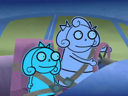 Charlene and Charlotte in her car in their first appearance