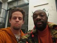 Pete with Isaac Hayes ("Chef") during the first season of South Park