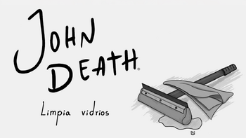 John Death limpia vidrios