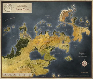 Fan made Seven Cities map by Joshua Butler