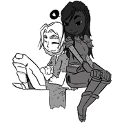 Whiskeyjack and Korlat by Sarinjin