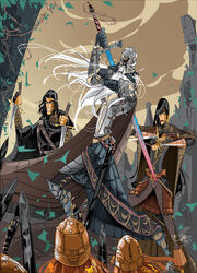 Interpretation of Andarist (centre), Cutter (left) and Apsalar (right) by Dejan-delic 