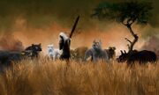 Rake facing the Hounds of Shadow by Corporal Nobbs 