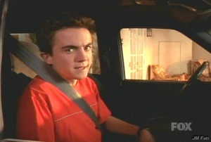 malcom is in the van waiting for their dad