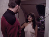 Troi nightgown boobs