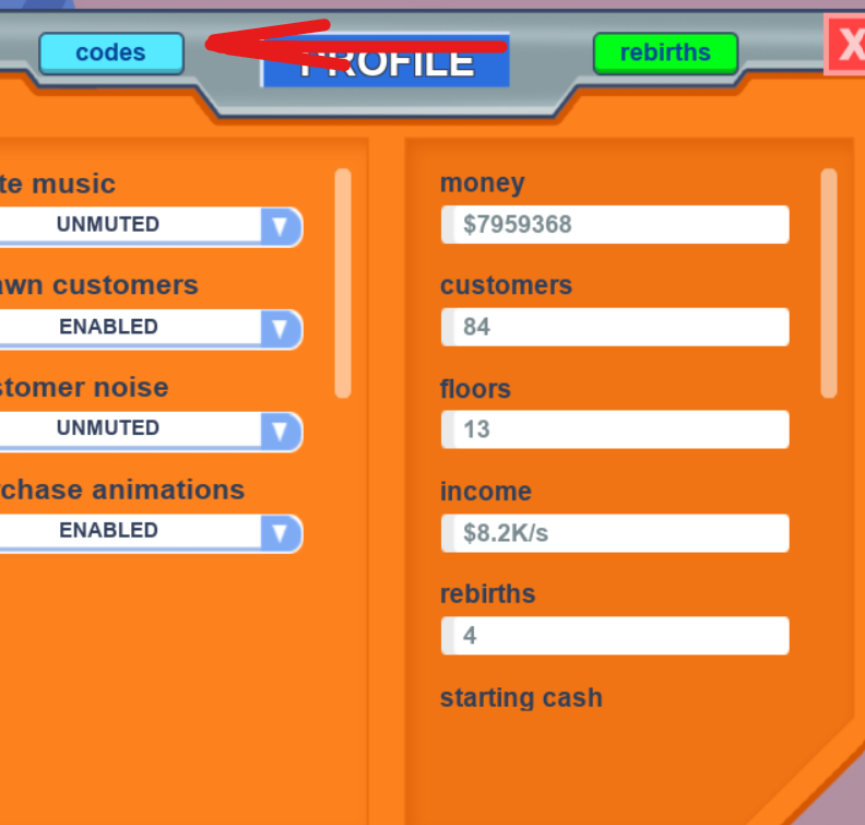 Codes Roblox Mall Tycoon Wiki Fandom - twitter code gui roblox