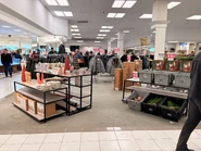 Lower-level, men's jackets and clearance Christmas goods.