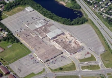 Aerial shot of Walmart demolition, 2008