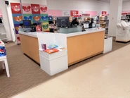 Upper-level Zellers Checkout, still using MS-DOS registers from the 1990s. (Which were the same POS systems used at actual full-sized Zellers locations.)