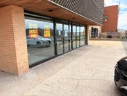 West entrance closeup.