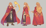 Crimson Wizard Artwork from "Trials of Mana" remake