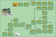 Map of Lucemia. Courtesy of Legend of Mana Info.