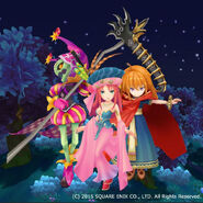 Goremand, Belladonna, and the Crimson Wizard in Rise of Mana.