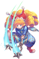 Official artwork of Charlotte in Echoes of Mana.