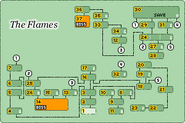 Map of The Flames. Courtesy of Legend of Mana Info.