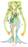 Artwork of the Goddess in the Trials of Mana remake