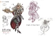 Concept artwork of Lady Blackpearl from Legend of Mana.