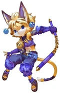 Official artwork of Daena from Rise of Mana.
