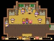 King Truffle with  and the party in Fung Castle's throne room