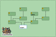 Map of Lumina. Courtesy of Legend of Mana Info.