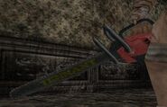 Piggsy's trademark weapon, the Chainsaw