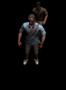 Unused execution animation of Leo Kasper ultimately killing Daniel Lamb (this is reversed in the final game)