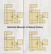 Layout of the four floors of the Museum on the .