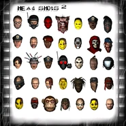 The Journalist's early head seen underneath the Cop_B1A head and above the head of an unknown character.