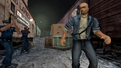 Cash ambushed by the CCPD during Trained to Kill.