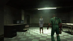 Daniel meeting Judy in a room at the dungeon.