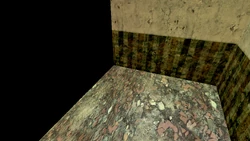 The partially rendered room as seen in Doorway Into Hell. The building is inaccessible as it only serves as a background building during this appearance.