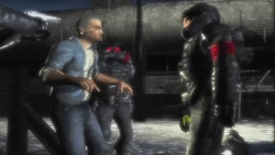 The Cerberus capturing Cash for the last time at the Stockyard.