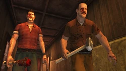 A member of The John's gang armed with a Sledgehammer.